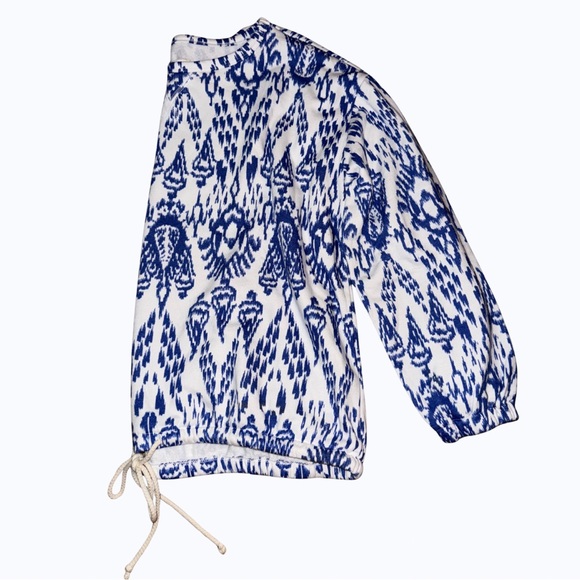 Lou & Grey Blue and White Patterned Sweater - Picture 5 of 7